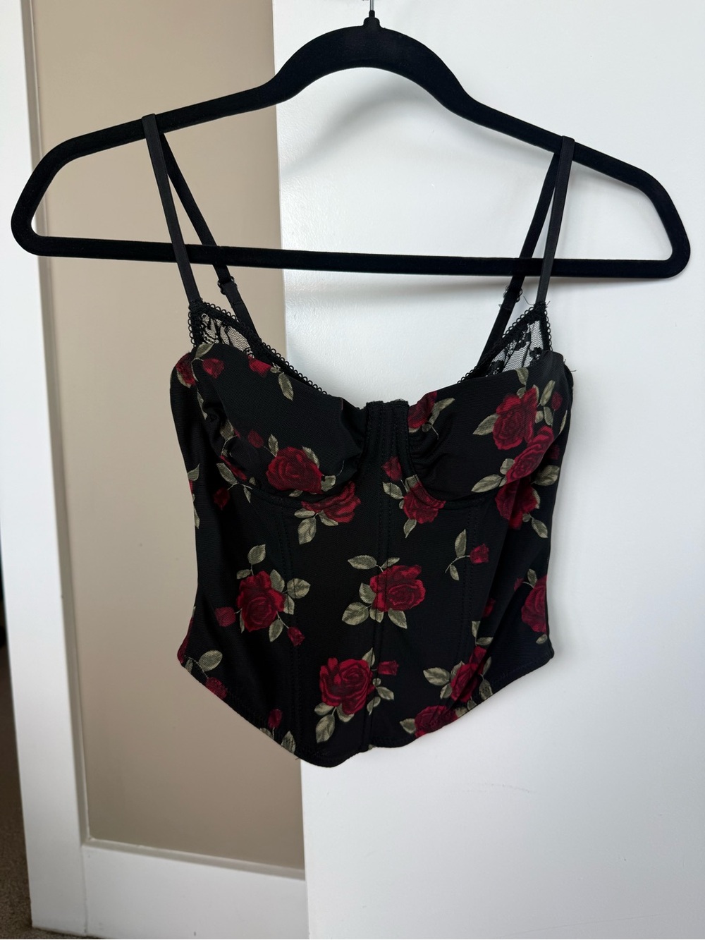 Garage Floral Bustier Top